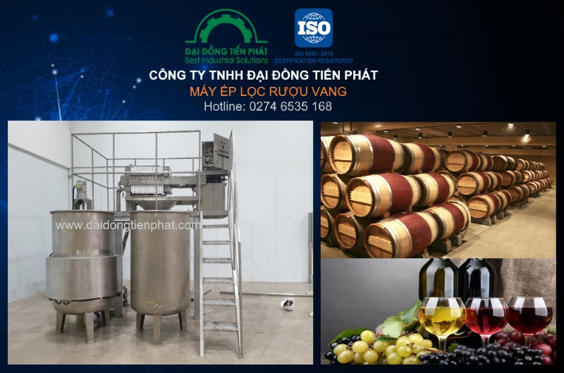 máy ép lọc rượu vang sản xuất tại Việt Nam