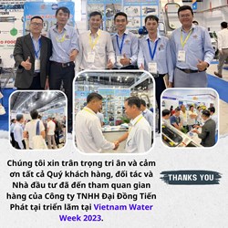 Lời tri ân Qúy khách hàng sau Triển lãm Vietnam Water Week 2023
